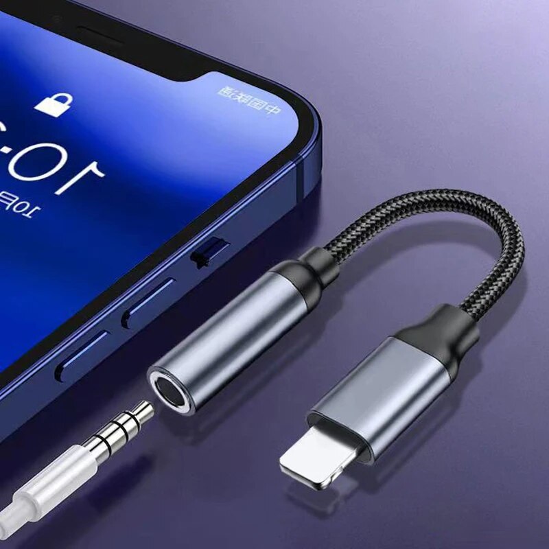 8 Pin to 3.5mm Jack AUX Cable  - đánh giá và giá Earphone Splitter Jack