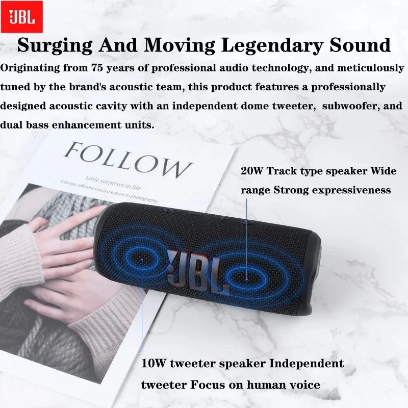 JBL FLIP6 Waterproof Portable  - đánh giá và giá Jbl Speaker Flip 6