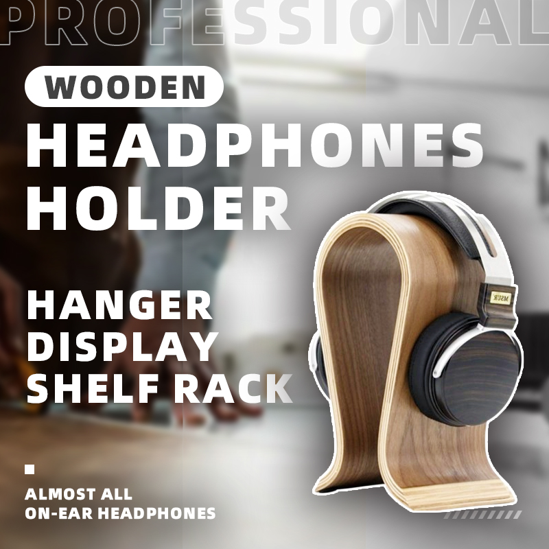 Wooden Headphones Holder Desk  - đánh giá và giá Headphone Stand Desk